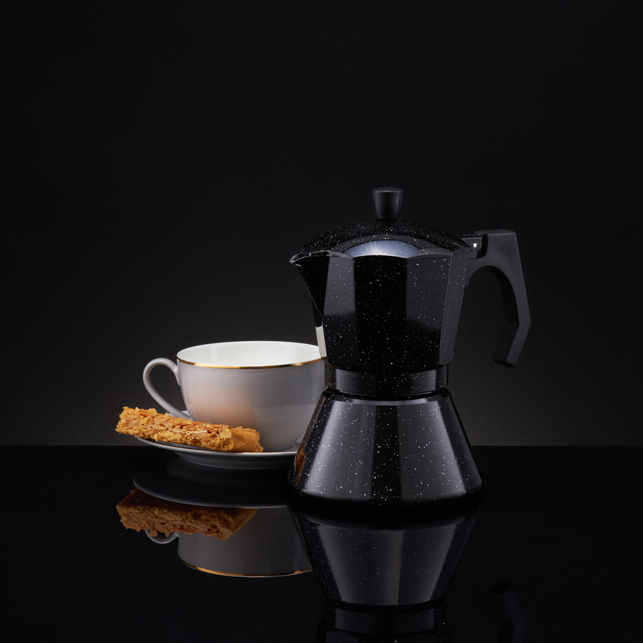 Cafetiera filtru Lexi, Ambition, 6 cesti, 300 ml, aluminiu, negru - imagine 4